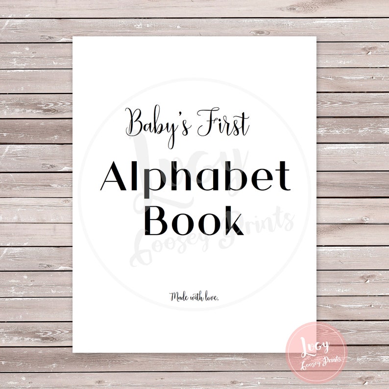 Baby Shower Coloring Book - Baby's First ABCs - Instant Download - Printable Game / Activity - Baby Sprinkle image 3