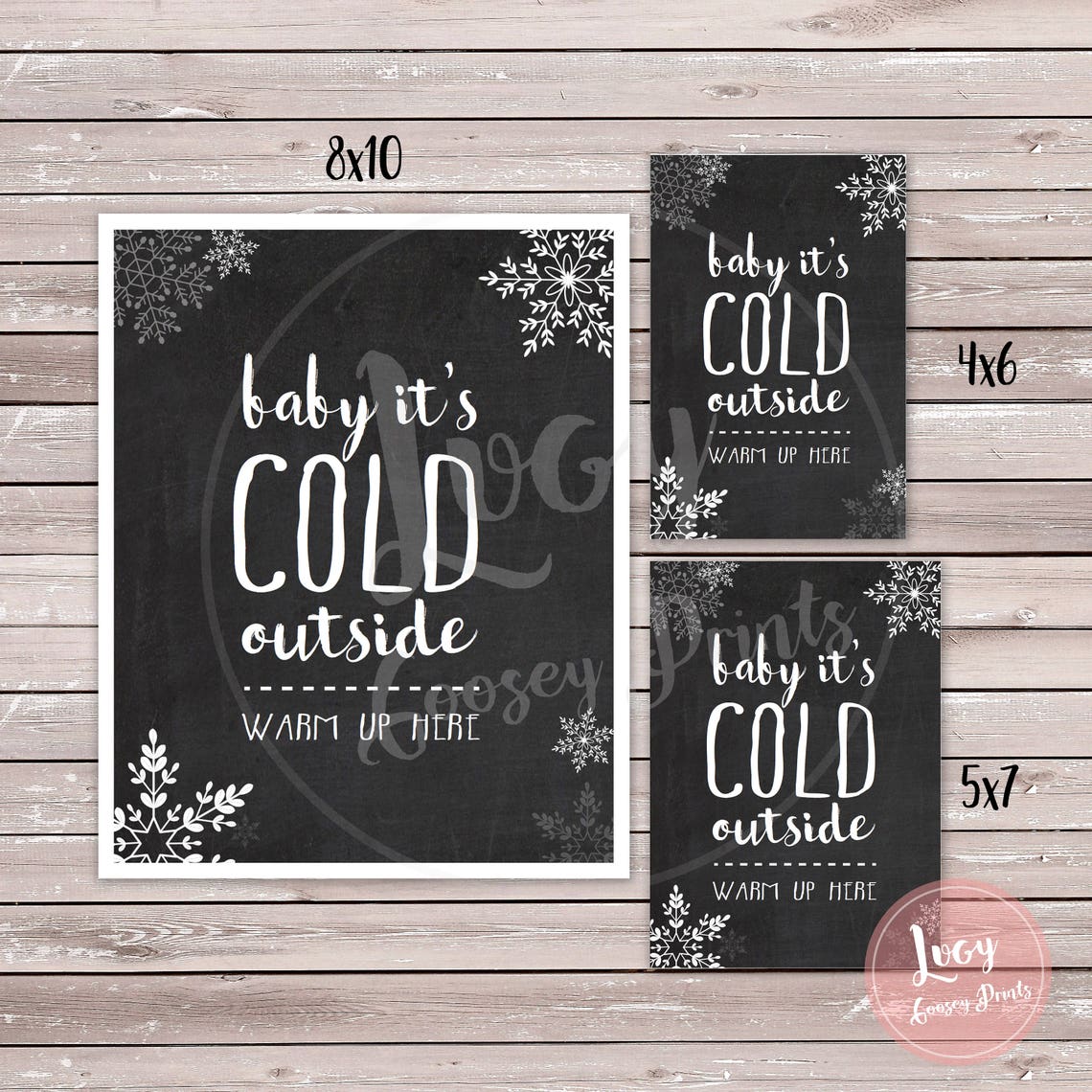 Baby It's Cold Outside Printable Sign Instant Download - Etsy España