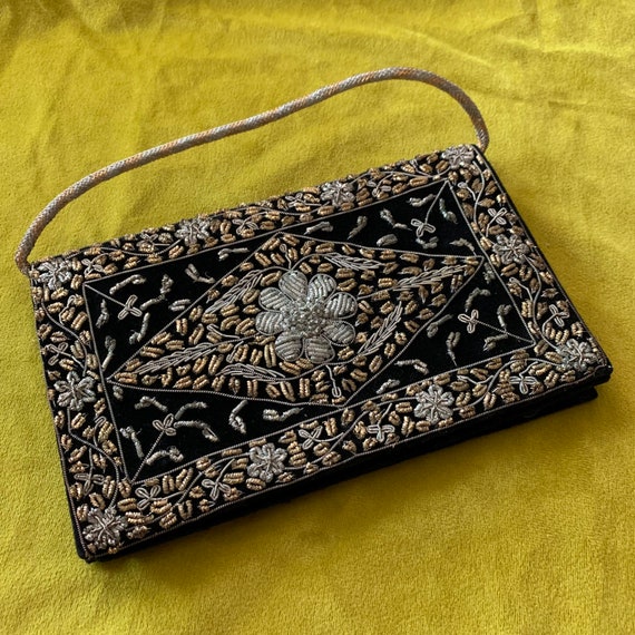 1950s Zardozi Clutch - image 2