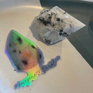 Moonstone Crystal Holographic Sticker