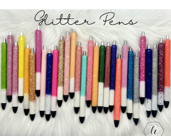 Personalized Glitter Papermate Inkjoy Gel Pen, Custom Refillable Pen
