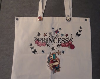 Rock Princess _ Cotton Tote Bag
