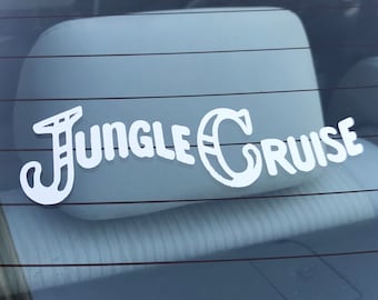 Magic Kingdom Jungle Cruise Logo Decal, Cars, Laptops