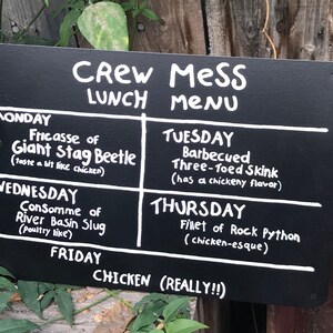 Disney's Jungle Cruise Inspired Crew Mess Sign - Etsy