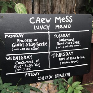 Disney's Jungle Cruise Inspired Crew Mess Sign - Etsy