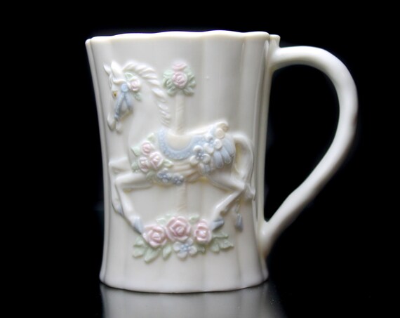 Otagiri Carousel Horse Mug, Kim Stenbo, Coffee Cup, Tea Mug, Hot Chocolate Mug, Collectible, Giftware