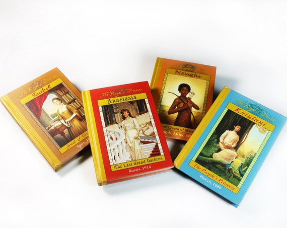 Four Children's Books, Scholastic, The Royal Diaries Series, Isabel, Anastasia, Nzingha, Kaiulani, Historical Fiction, First Editions
