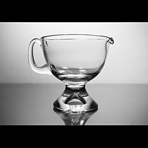 Pedestal Sauce Boat, Pitcher, Tableware, 8 Ounce, Hand Blown