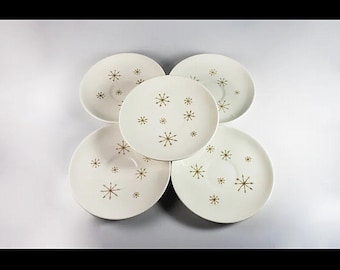 Saucer, Royal China (USA), Crystal Pattern, Gold Star Pattern, (Saucer Only No Cups)