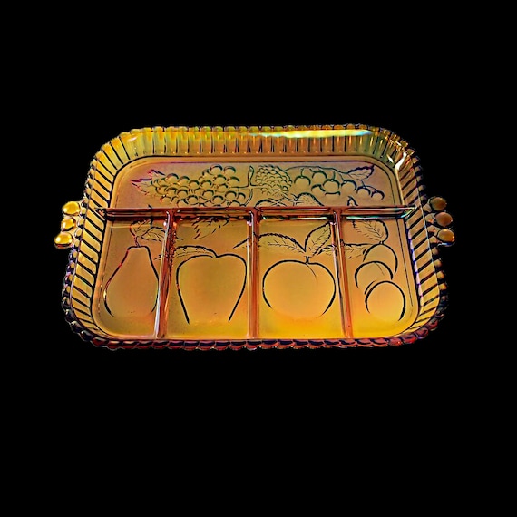 Vintage Indiana Glass Divided Relish Dish Vintage Indiana Glass Divided Relish Dish