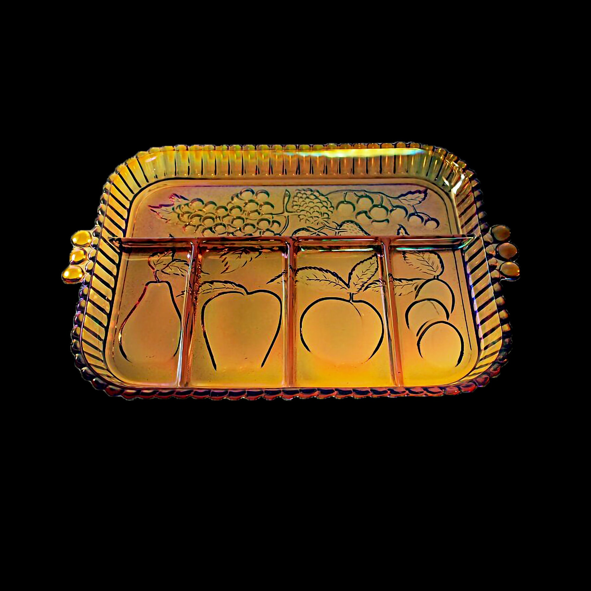 Vintage Indiana Glass Divided Relish Dish Vintage Indiana Glass Divided Relish Dish