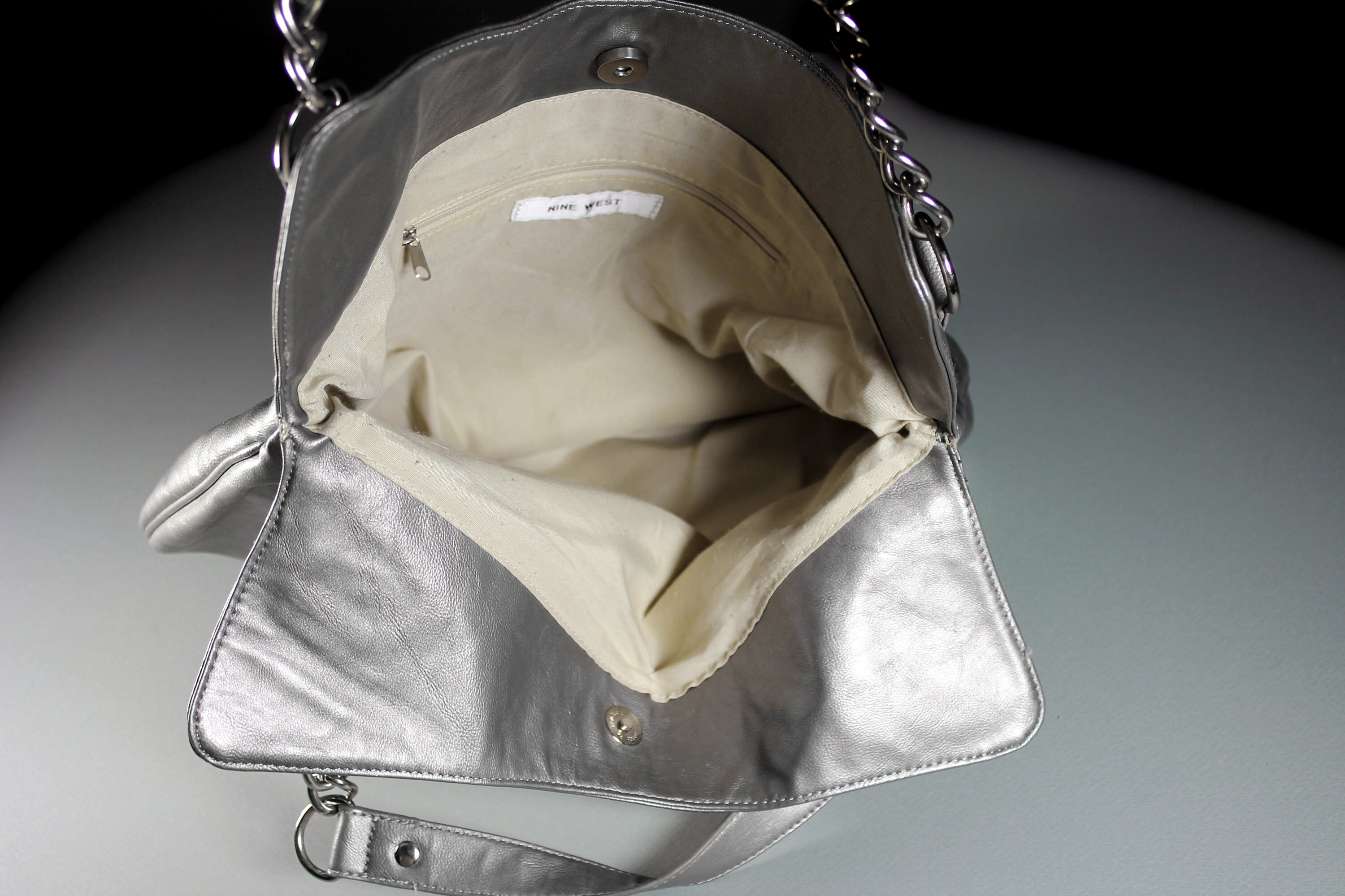 Nine west silver bag hotsell