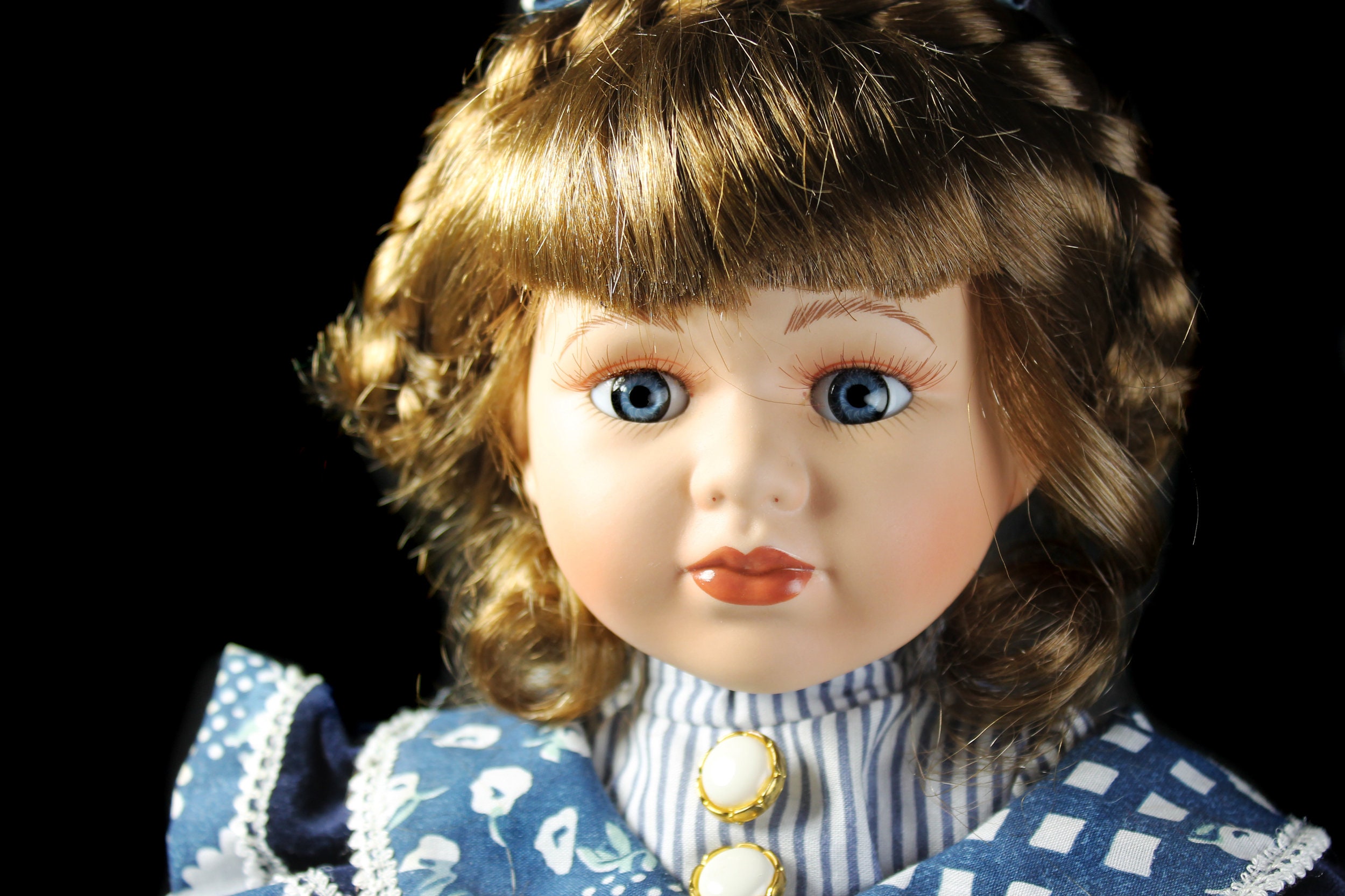 Collectible Porcelain Doll, The Angelina Collection, 17 inch Doll