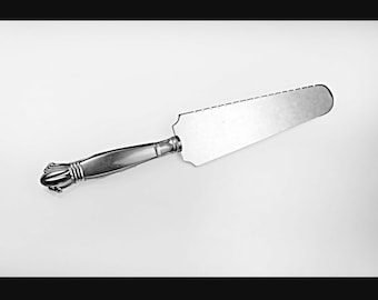 Cake Server, Web Silver, Sterling Silver Handle, Stainless Blade, Pie Server