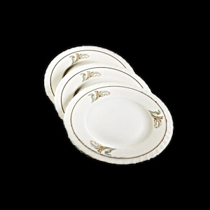 Bread and Butter Plates, Hanover Fine China, Enchantment, Lily of the Valley, Set of 3, Bread Plates