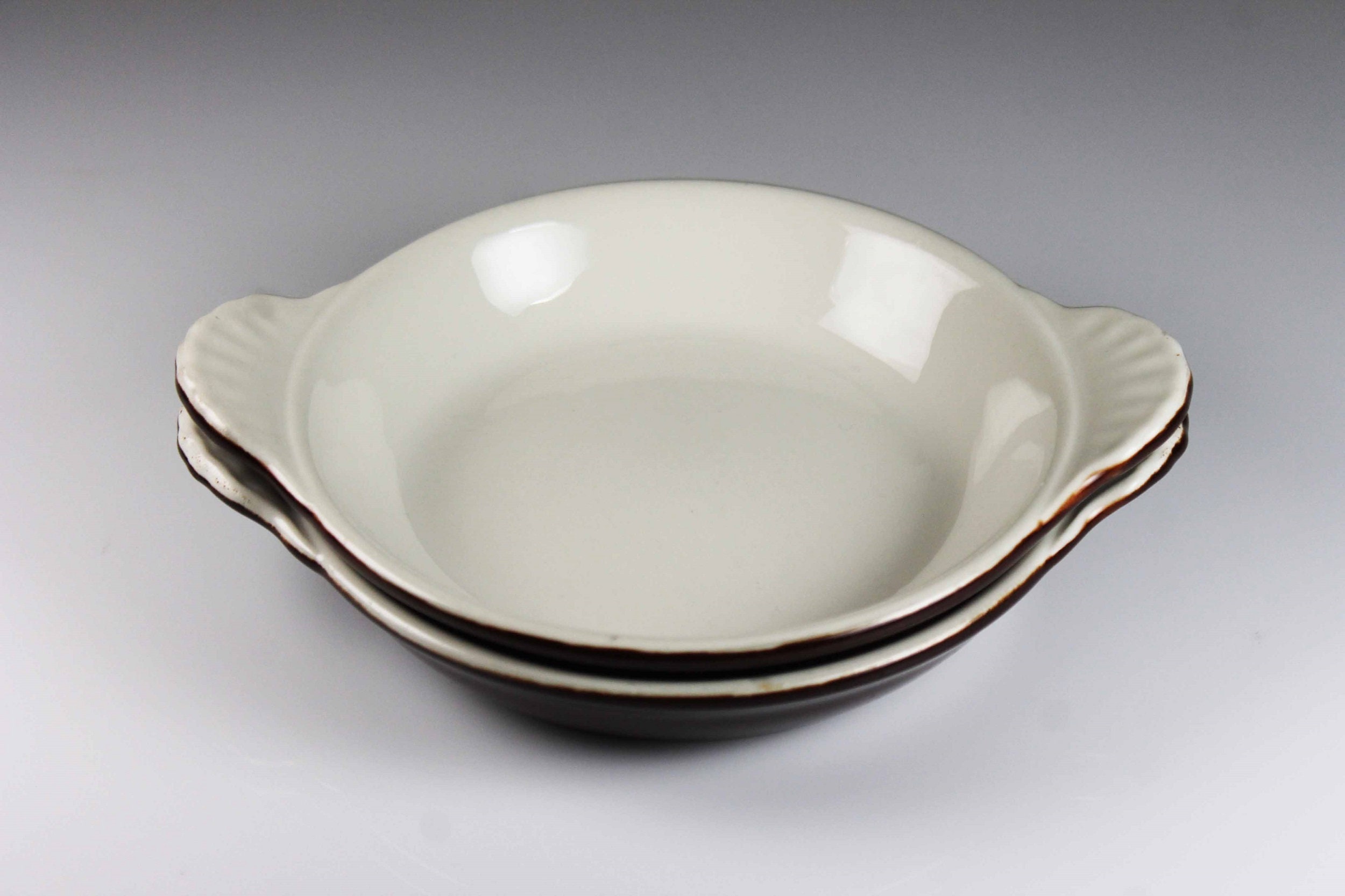 Au Gratin Bowls, Syscoware, Brown, Individual Casserole, Dinnerware