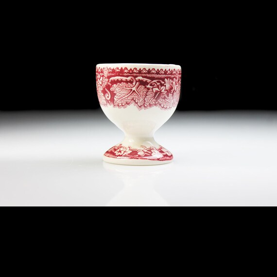 Mason’s Vista Pink Transferware Egg Cup – English Ironstone - 2 Inches in Height