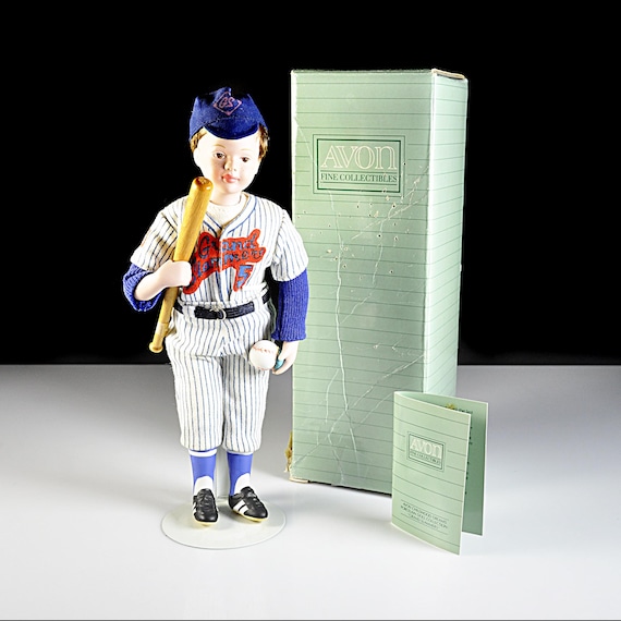 Avon Grand Slammers Porcelain Baseball Doll – Childhood Dreams Collection