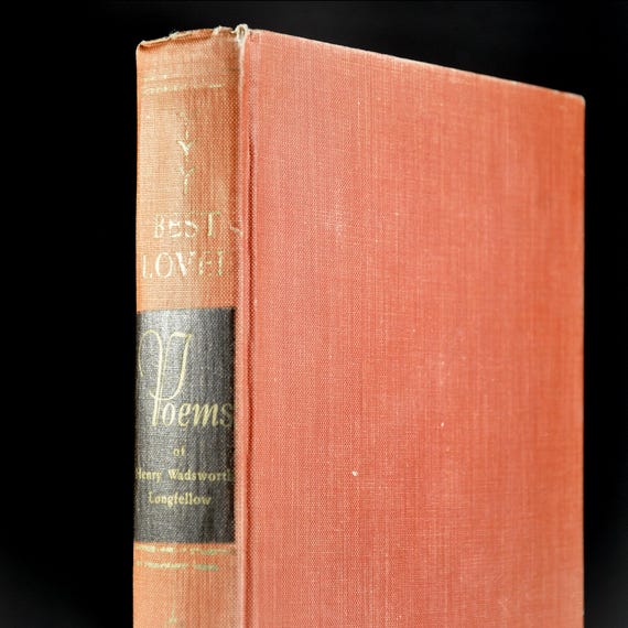 Best Loved Poems Henry Wadsworth Longfellow, 1949 Illustrated Poetry Book