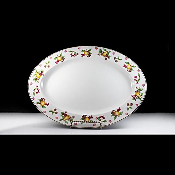 Platter, Empress China, Orchard Pattern, Porcelain, Fruit Pattern, Fine China