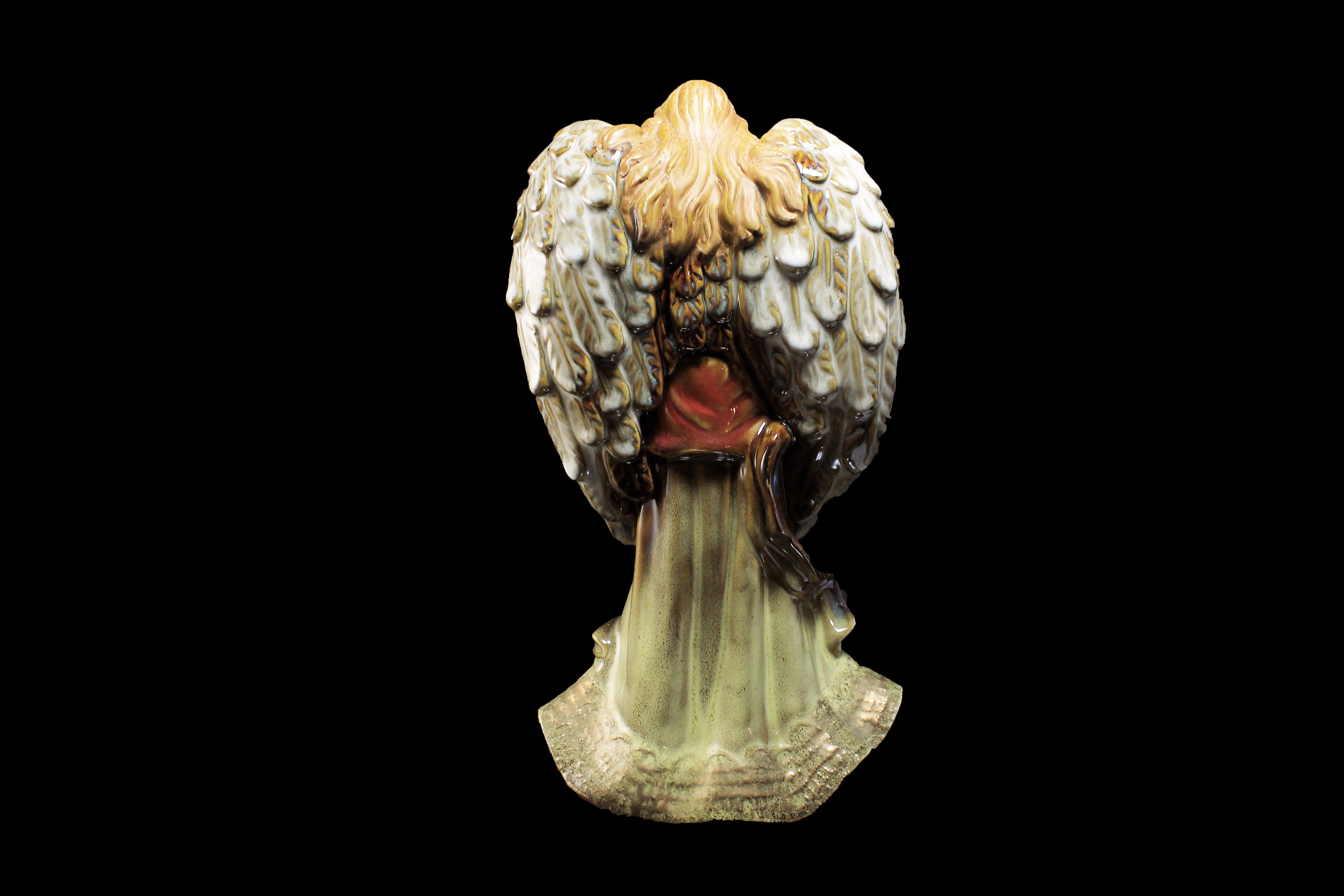 Porcelain Angel Figurine, 12 Inch, Centerpiece, Figurine Art