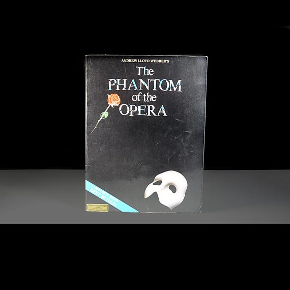 Vintage 1987 Phantom of the Opera Songbook, Andrew Lloyd Webber, Piano Vocal Selections, Broadway Sheet Music