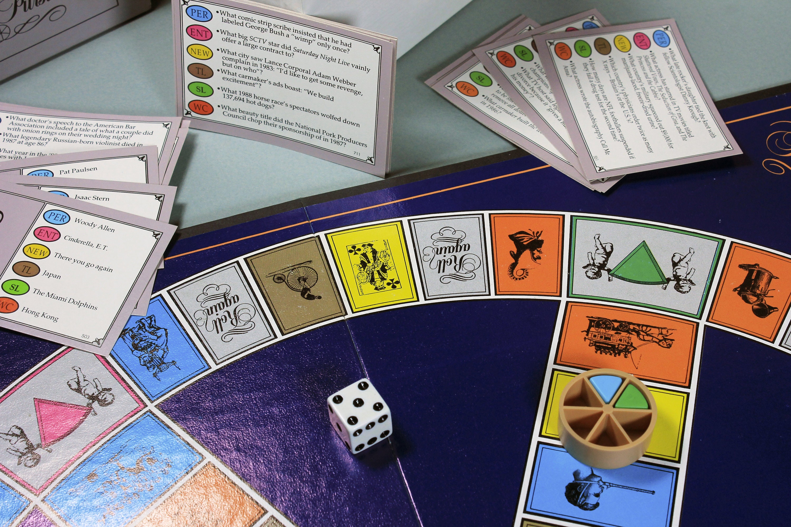 Trivial Pursuit Game, The 1980's Master Game, Parker Brothers, Board