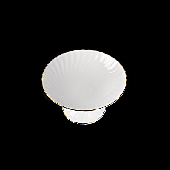 Syracuse China Debonair Small Compote Bowl - Elegant Gold Trim Candy Dish, Perfect Giftware and Home Decor