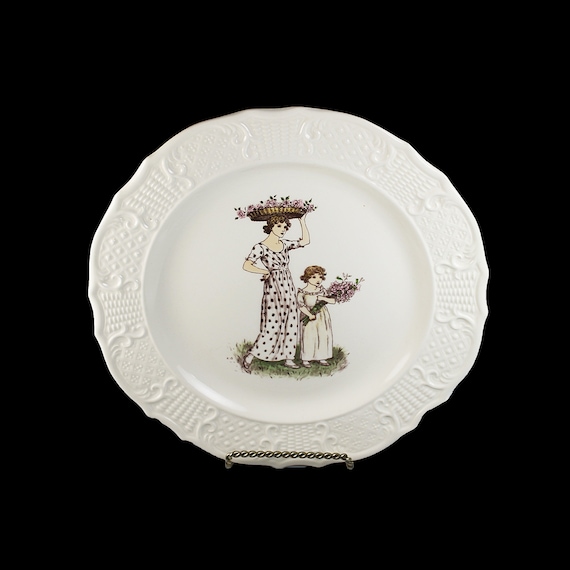 Decorative Plate, Atlas China Company NY, Limited Edition, Kate Greenaway Artist, Wall Art, Month of June