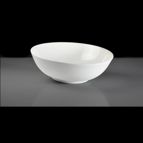 Mikasa Sophisticate White Soup or Cereal Bowl – Classic White Porcelain - Discontinued Pattern