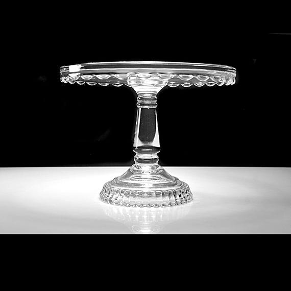 Antique Hobbs Brockunier Cake Stand, 1880 EAPG, Pedestal Dessert/Cheese Stand