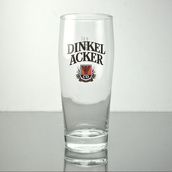 Vintage Dinkelacker Beer Glass, Rastal Germany, 0.5L Pint, Brewery Barware, German Pilsner Glass