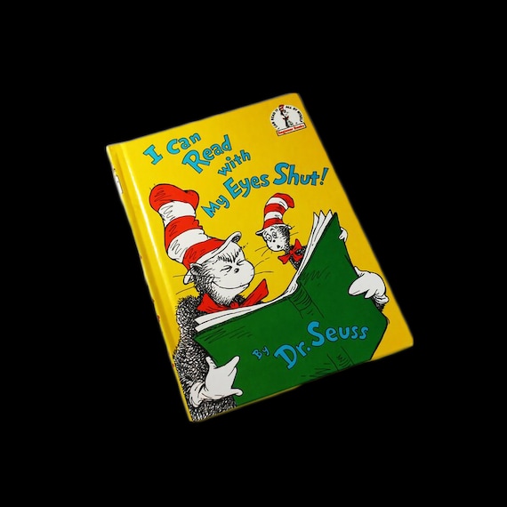 Children's Hardcover Book, I Can Read With My Eyes Shut, Dr. Seuss, Fiction, Classic, Rhyming, Humor, Picture Book