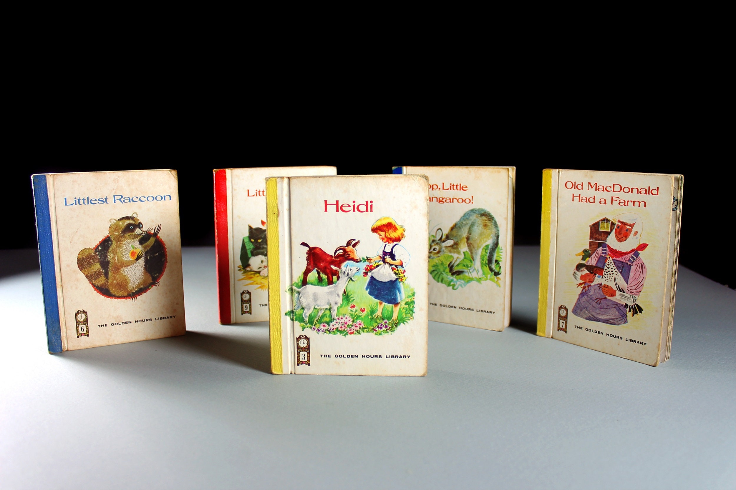 Mini Children's Books, Golden Hours Library, Set of 5, Short Stories ...