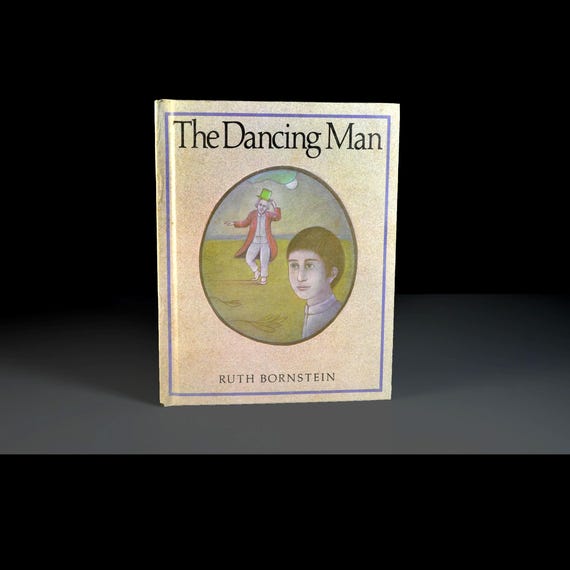 Children's Book, The Dancing Man by Ruth Bornstein, Weekly Reader