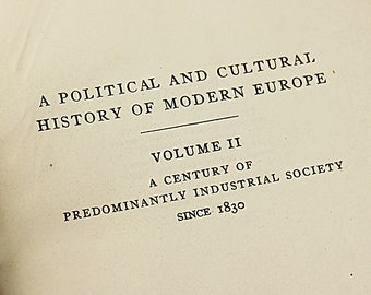 Hardcover Book, A Political and Cultural History of Modern Europe, Carlton J. H. Hayes, Reference, History