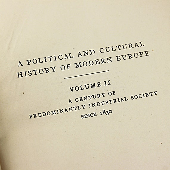 Hardcover Book, A Political and Cultural History of Modern Europe, Carlton J. H. Hayes, Reference, History