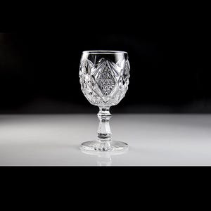 Antique 1898 EAPG U.S. Glass Pennsylvania Pattern Cordial Glass – Early American Pressed Glass Wine or Liqueur Goblet