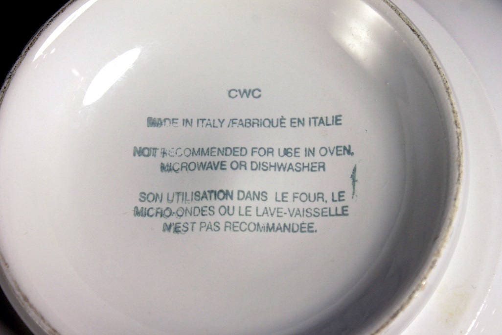 Nesting Bowls, CWC Pottery, Italian Pottery Set of 3, Mixing Bowls