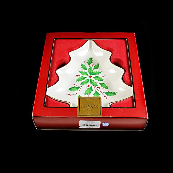 Vintage Lenox Leaf Candy Dish - Lenox Trinket Dish