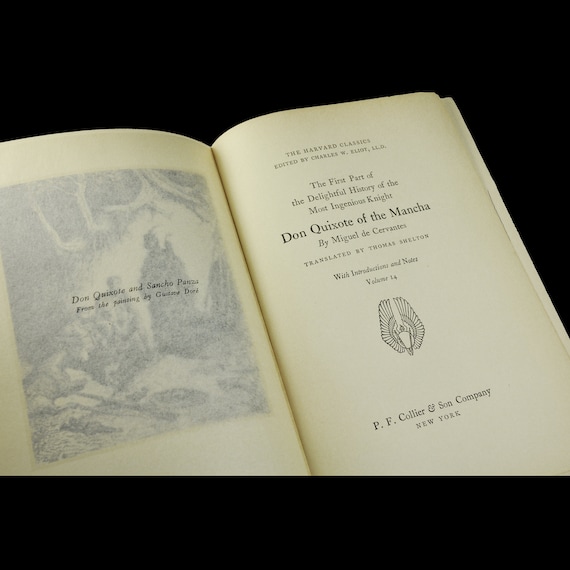1909 Rare Antiquarian Book: Harvard Classics Don Quixote Part One by Miguel de Cervantes, First Edition - Collectible Gem