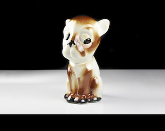 ボクサー置物　犬　陶器　日本製 ボクサー置物 犬 陶器 日本製 ヴィンテージ陶器製ボクサー犬の置物