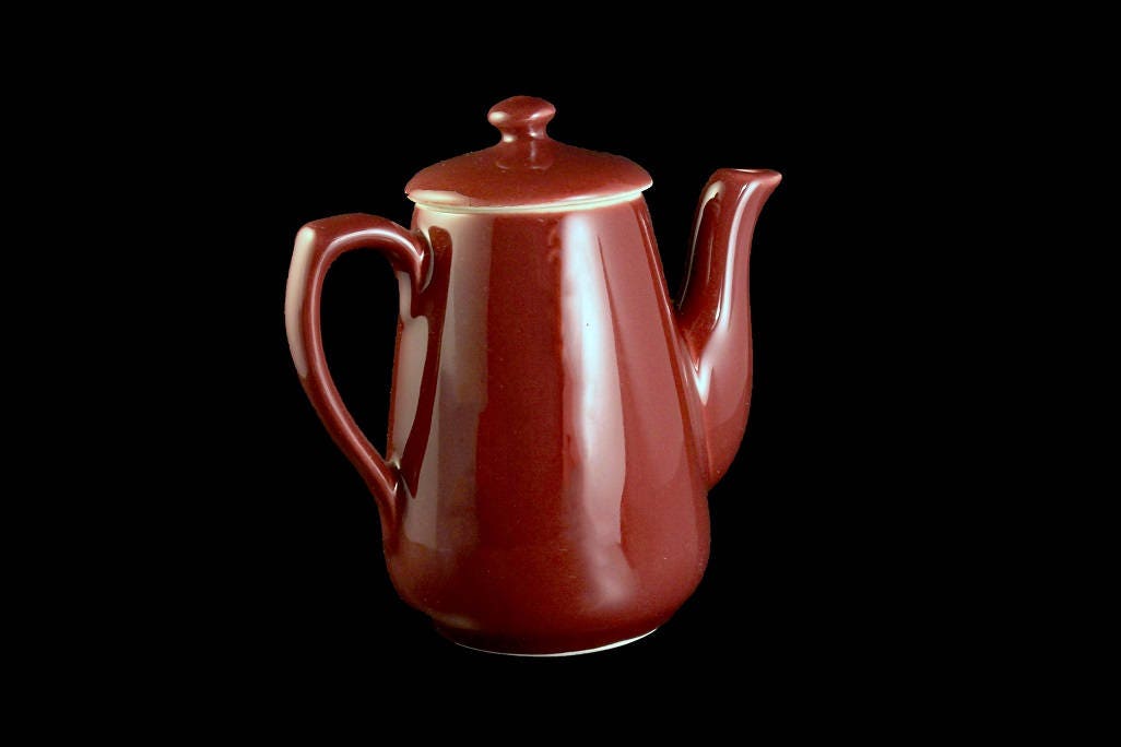 Teapot, Tea, Hall, Maroon, Individual, 2 Cups