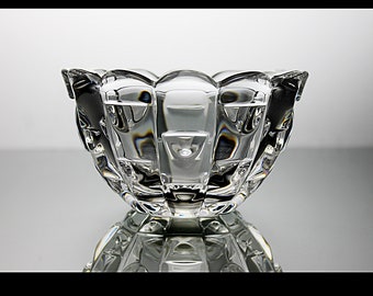 Mikasa Crystal Bowl, Ellipse, 5 Inch, Heavy Clear Glass, Candy Dish, Giftware, Discontinued