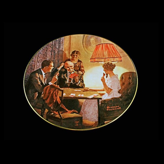 1983 Knowles Collector Plate, Norman Rockwell, This Is The Room Light Made, Limited Edition, Numbered Plate, Wall Decor, Decorative Plate