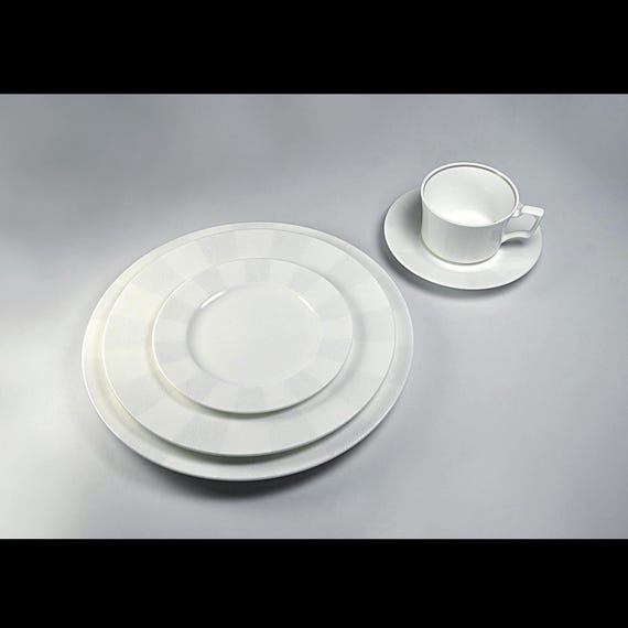 Noritake Falling Snow Bone China Place Setting – New in Box, Complete 5-Piece Set