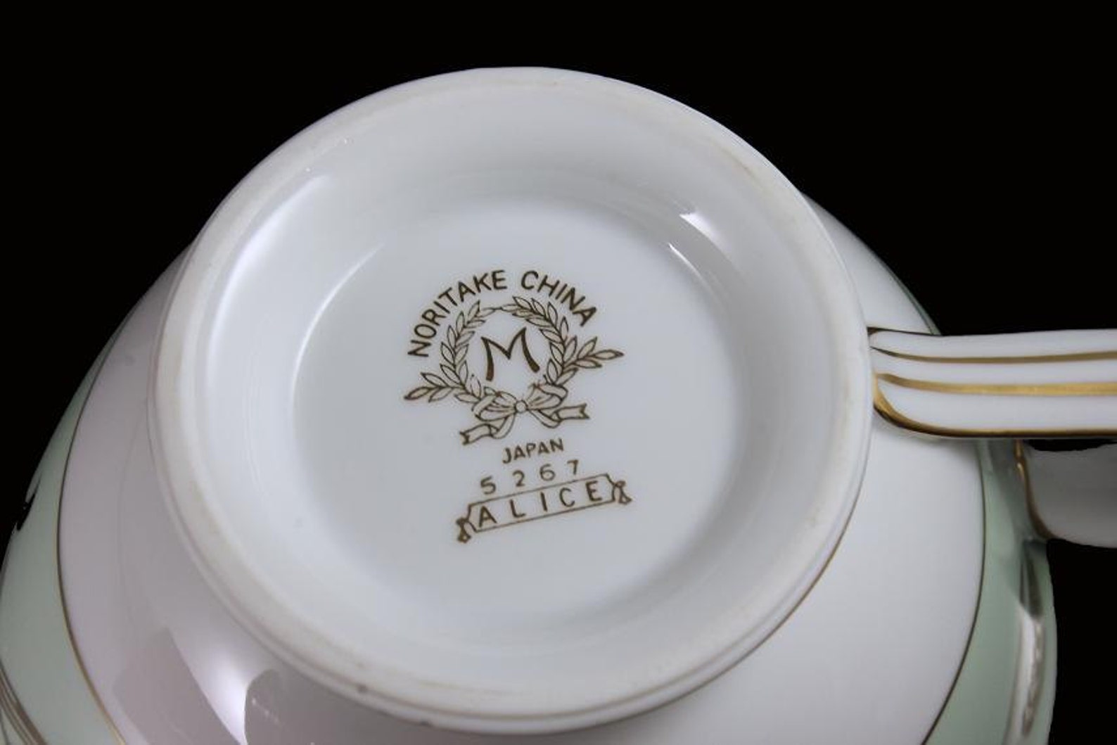 Noritake Creamer, Alice Pattern, Fine China, Wheat Pattern, Gold Trim ...