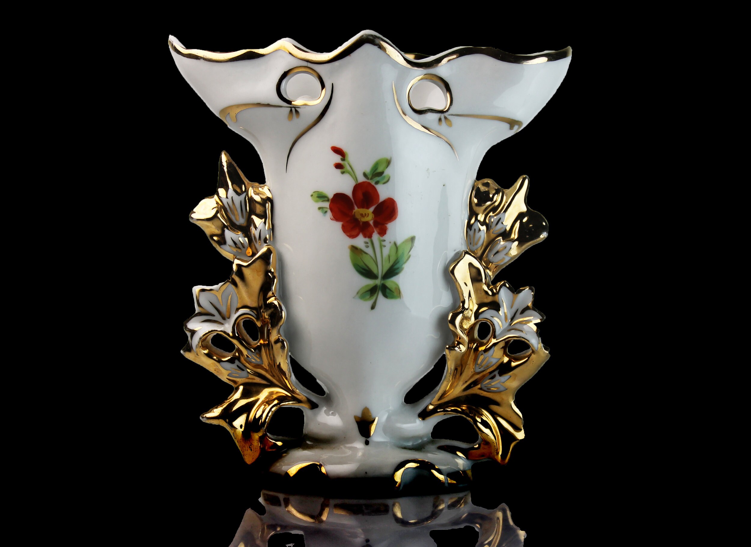 Vista Alegre Potto Largel Vase with Platinum 