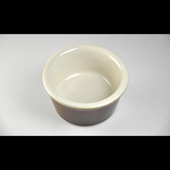 Vintage USA Diner Ware Small Brown Restaurant Bowl 3 Inch Sauce Dish