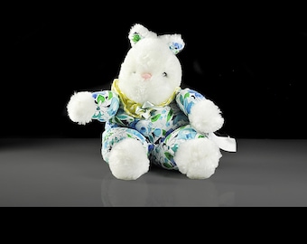Fiesta Floral Plush Bunny – 9 Inch Baby Bunny with Short Ears – Adorable Collectible Stuffed Animal